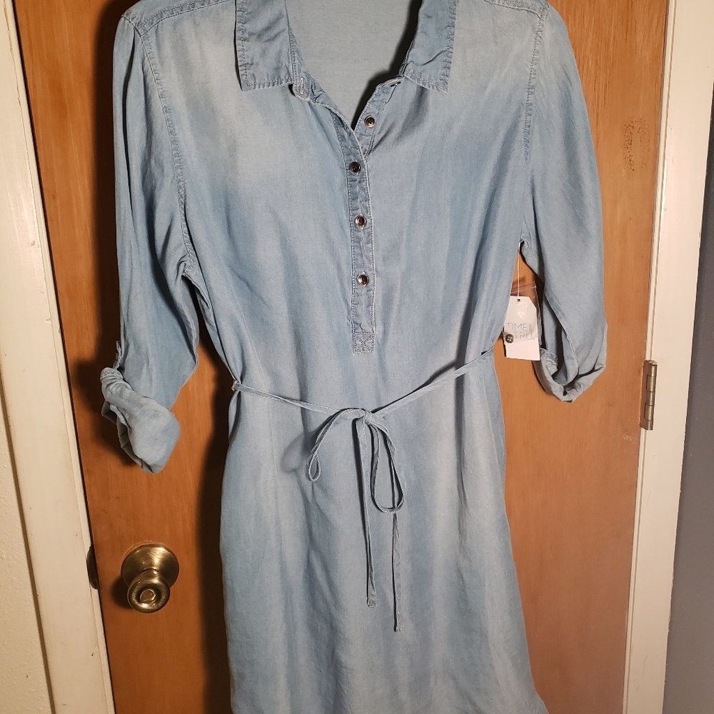 Ladies denimn shirtdress
